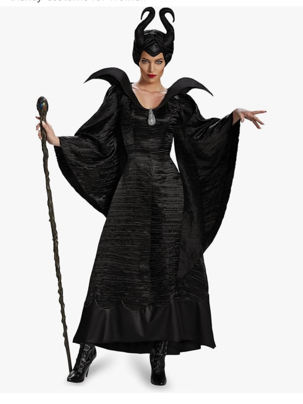 Maleficent Christening Gown Costume Womens Small 4-6 Official Disney FLAW - READ